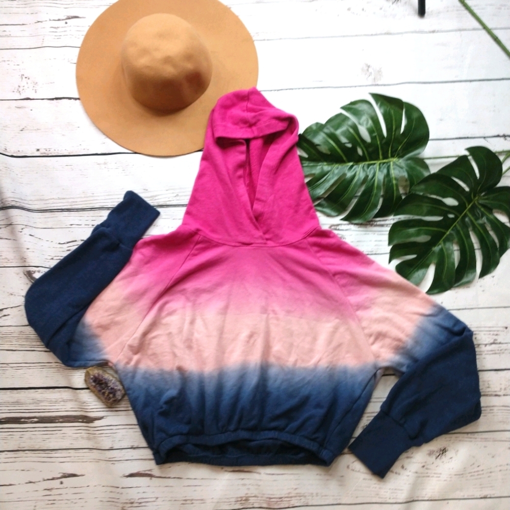 Victoria's Secret Sport Pink Navy Ombre Sweatshirt